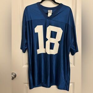 NFL Blue and White Jersey Indianapolis Colts Manning #18 size XL